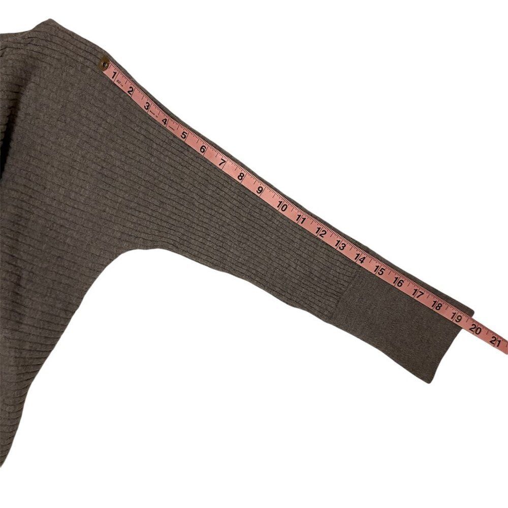 Eileen Fisher Merino Wool Tunic Sweater, Size XS, Gray, Long Sleeve Lightweight - Picture 4 of 8